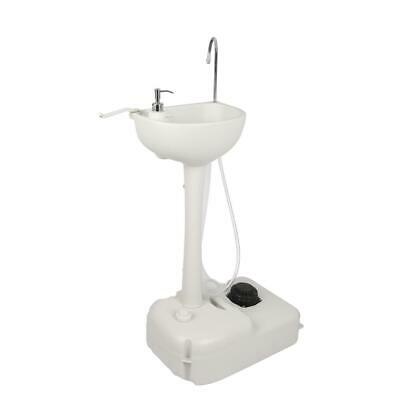 Outdoor Removable Camping Wash Basin Sink Stand Water Tank Faucet Towel Holder