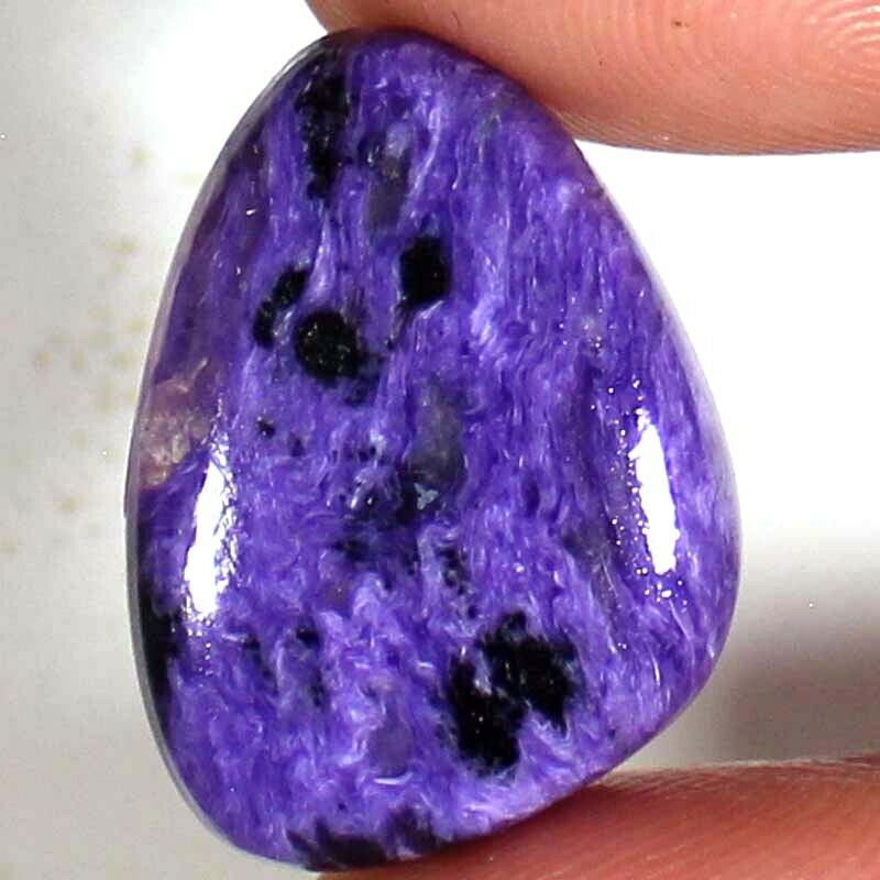 28.60 Cts 100% Natural Russian Purple Charoite Fancy Cabochon Loose Gemstone