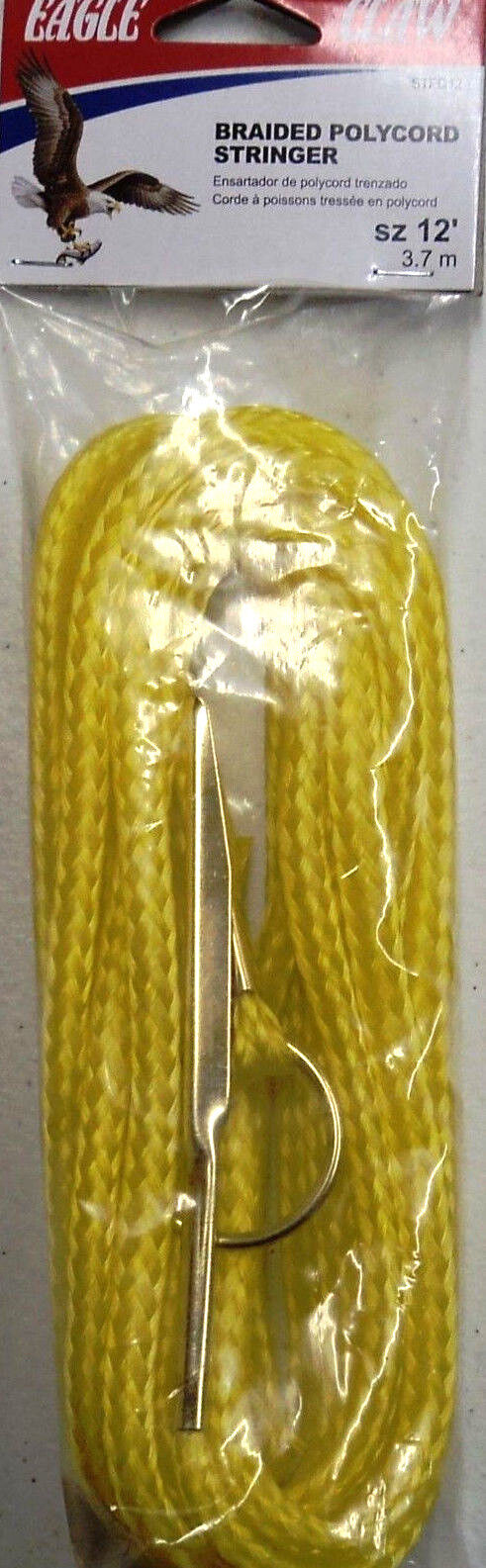 Eagle Claw 12' Heavy Duty Stringer - Two Packs - Yellow Braided Polycord #stpd12
