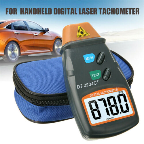 Digital Tachometer Non Contact Laser Photo Rpm Tach Meter Motor Speed Gauge