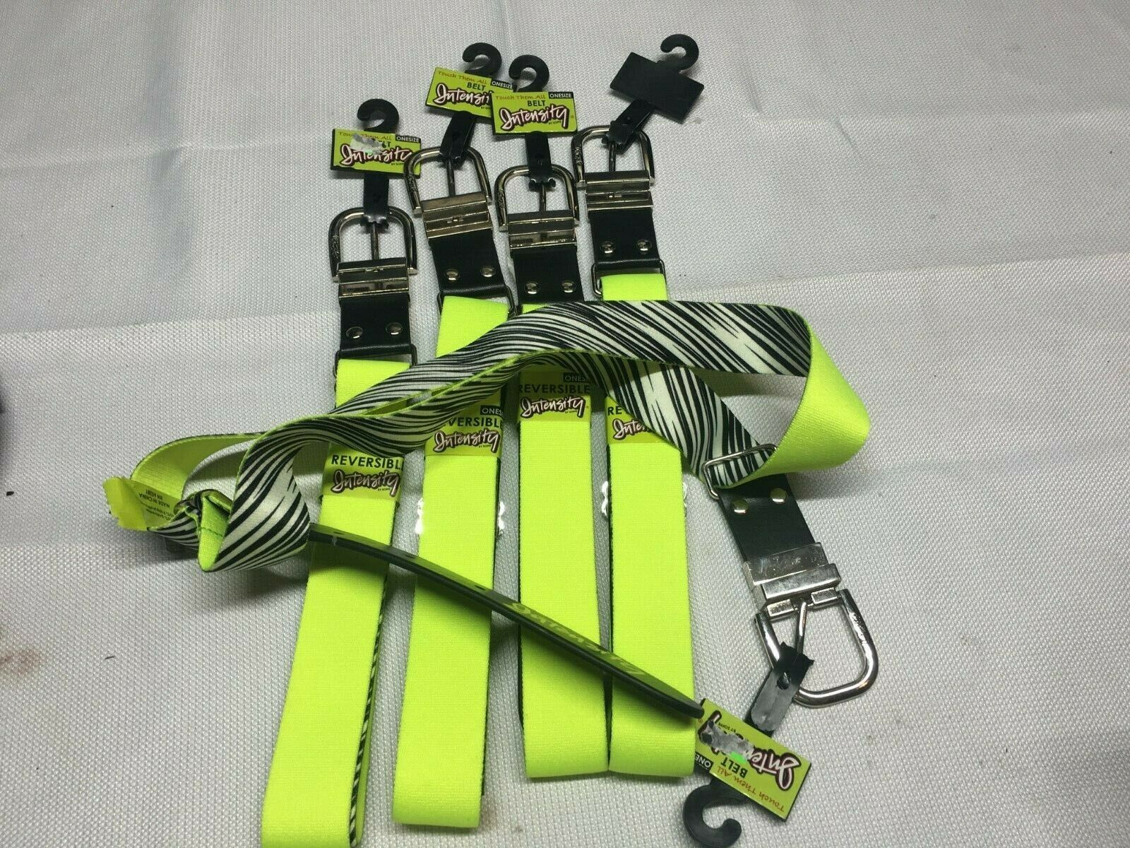 Intensity One Size. Reversible Neon Yellow Touch Them All Belt –lot 0f 5 New
